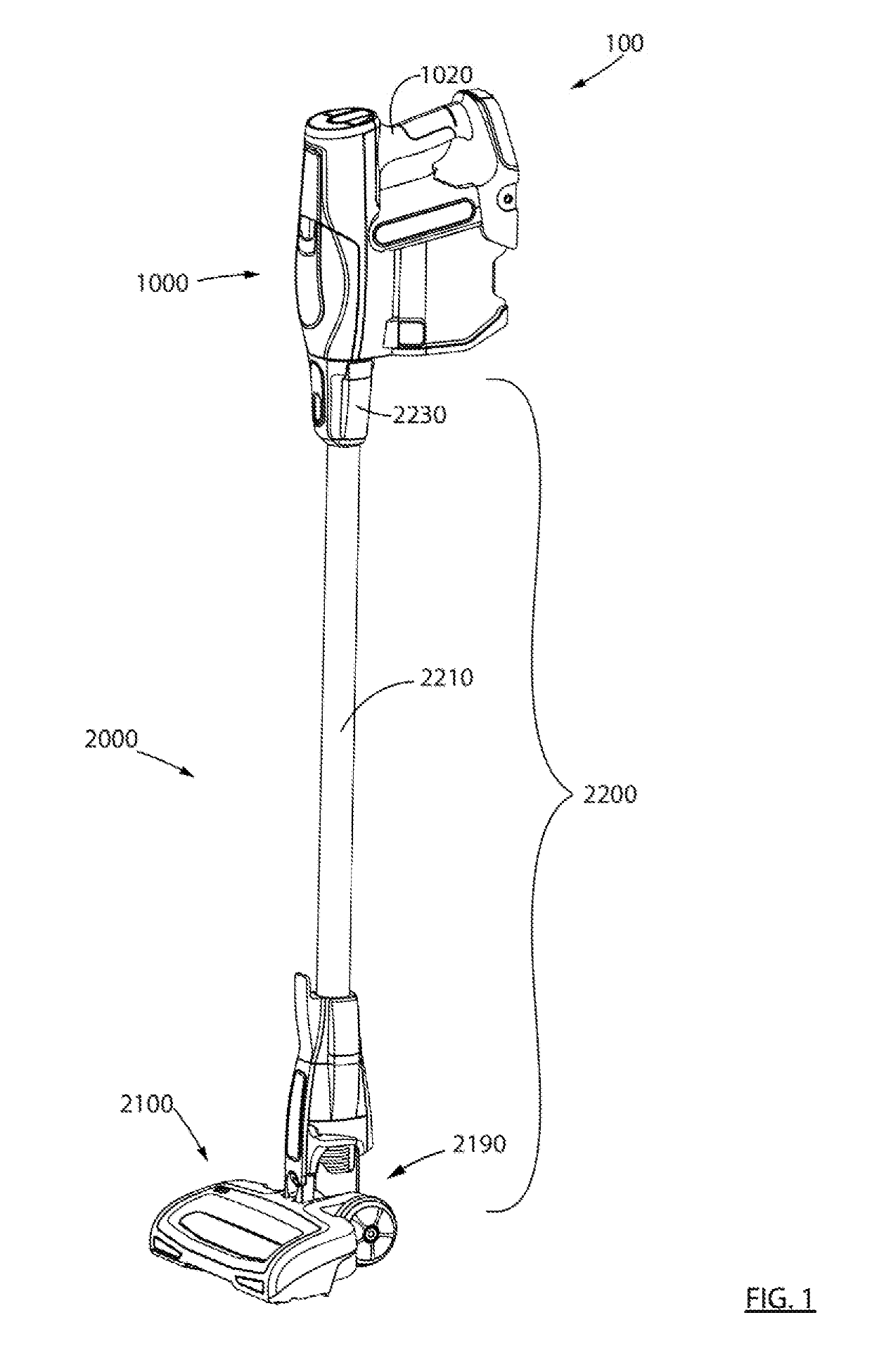 Surface cleaning apparatus with a variable inlet flow area