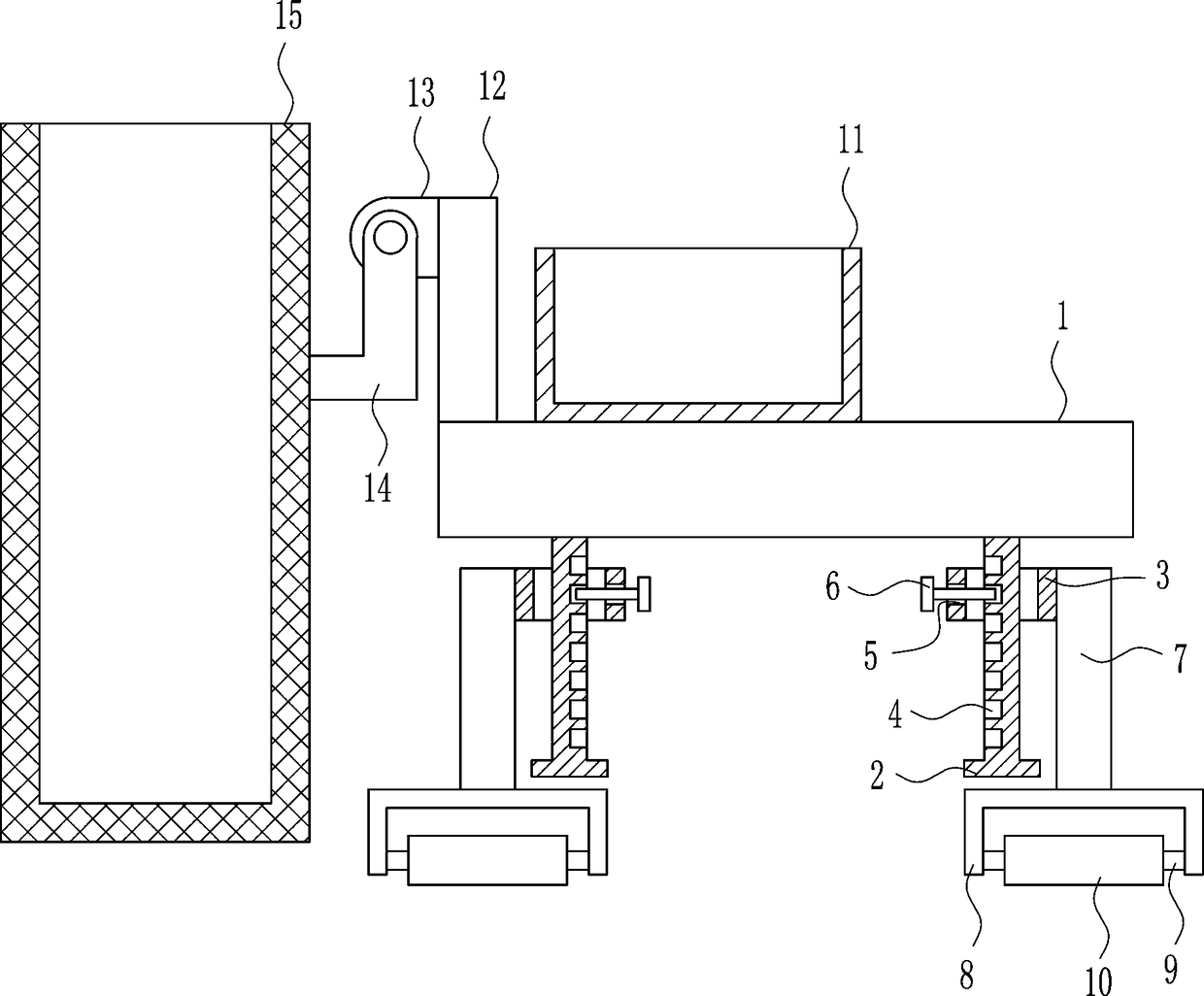 Riverside garbage salvage equipment for hydraulic engineering