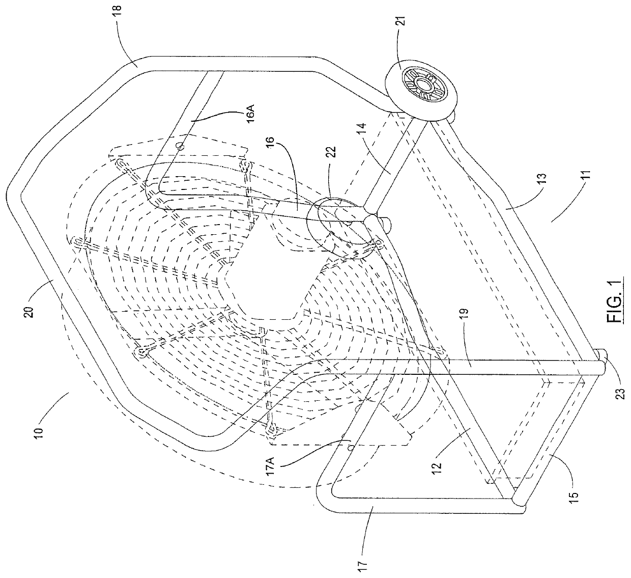 Support frame for positive pressure blower