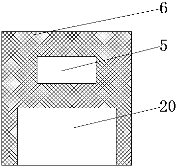 Food raw material cleaning device used during food processing