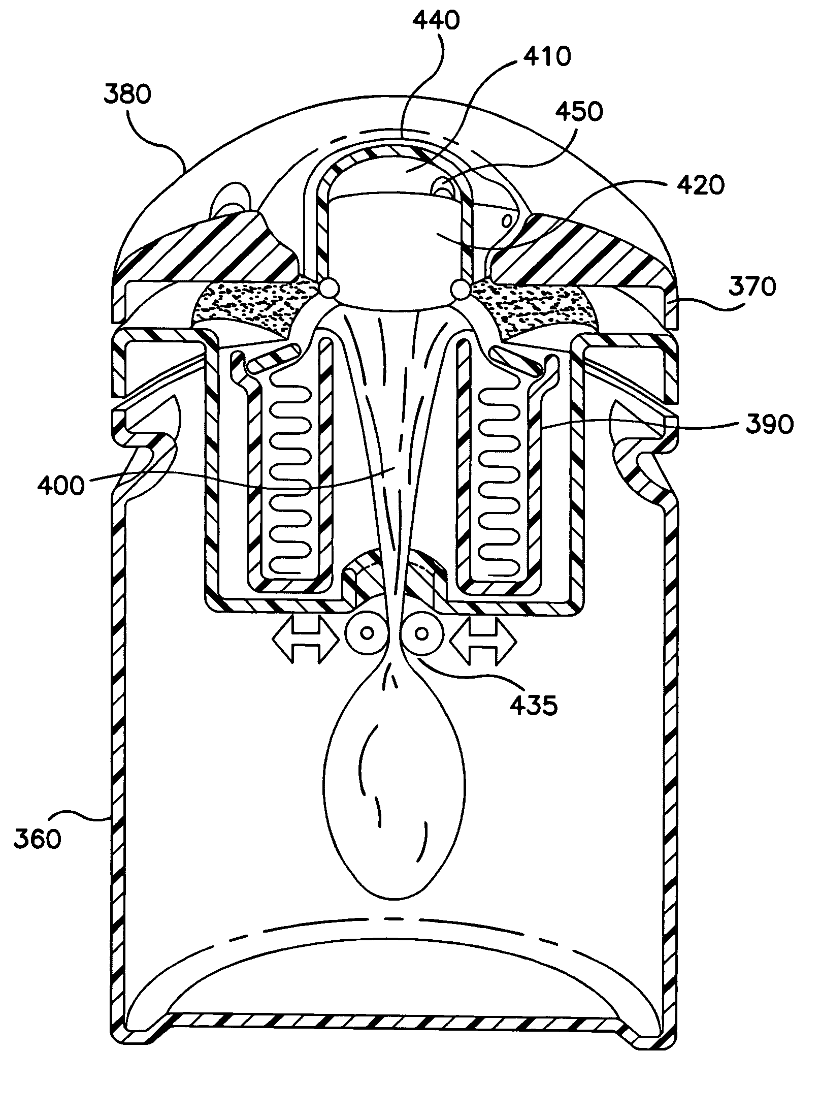 Waste disposal device including a film cutting and sealing device