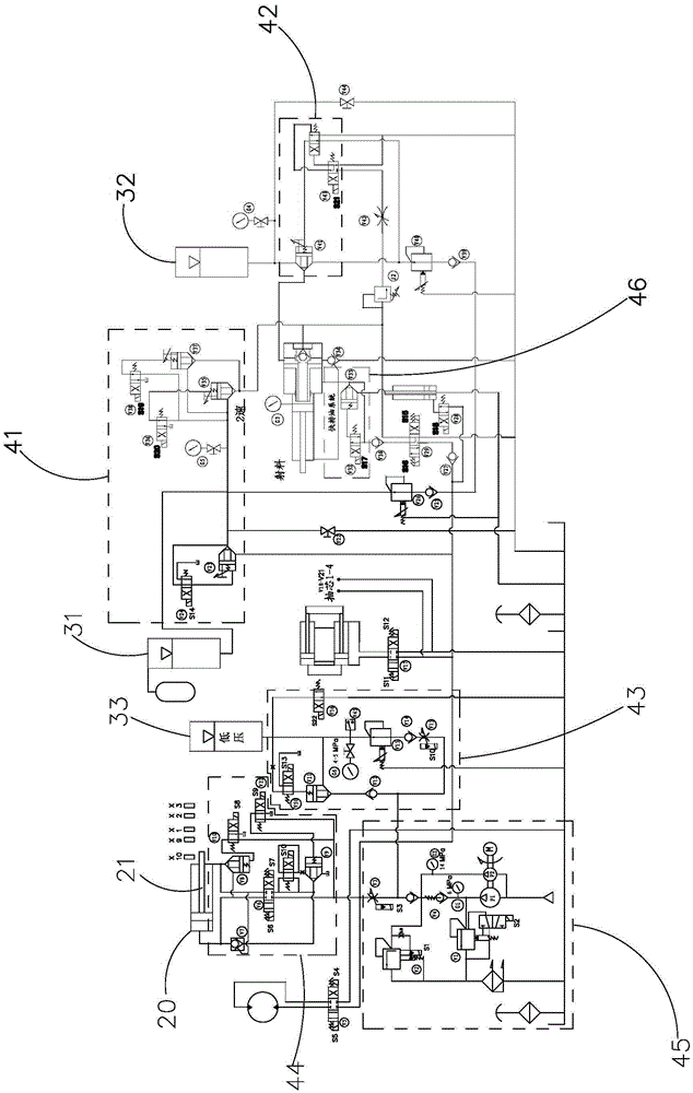 Energy saving die casting machine