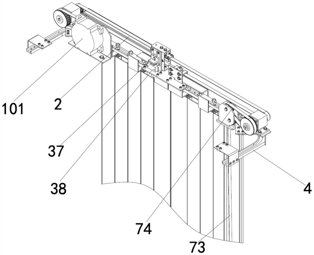 Car door opening and closing control mechanism, landing door opening and closing control mechanism and door system