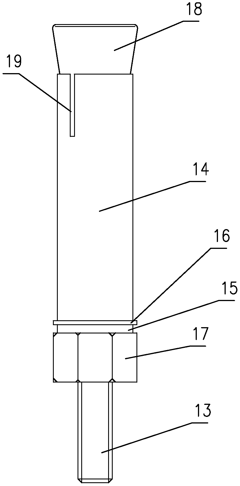 Prestressed concrete pipe pile internal expansion quick end lengthening device and construction method thereof