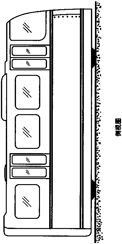 Non-contact power supply track elevated bus and operation method