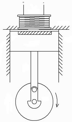 Refitted pure electric automobile structure of traditional internal combustion engine automobile