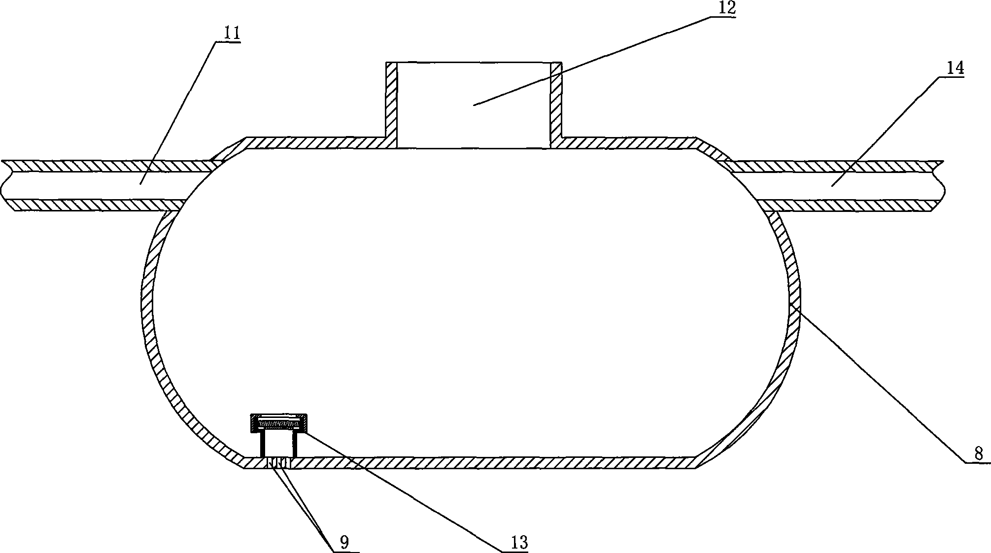 Anti-floating glass toughening manure pit