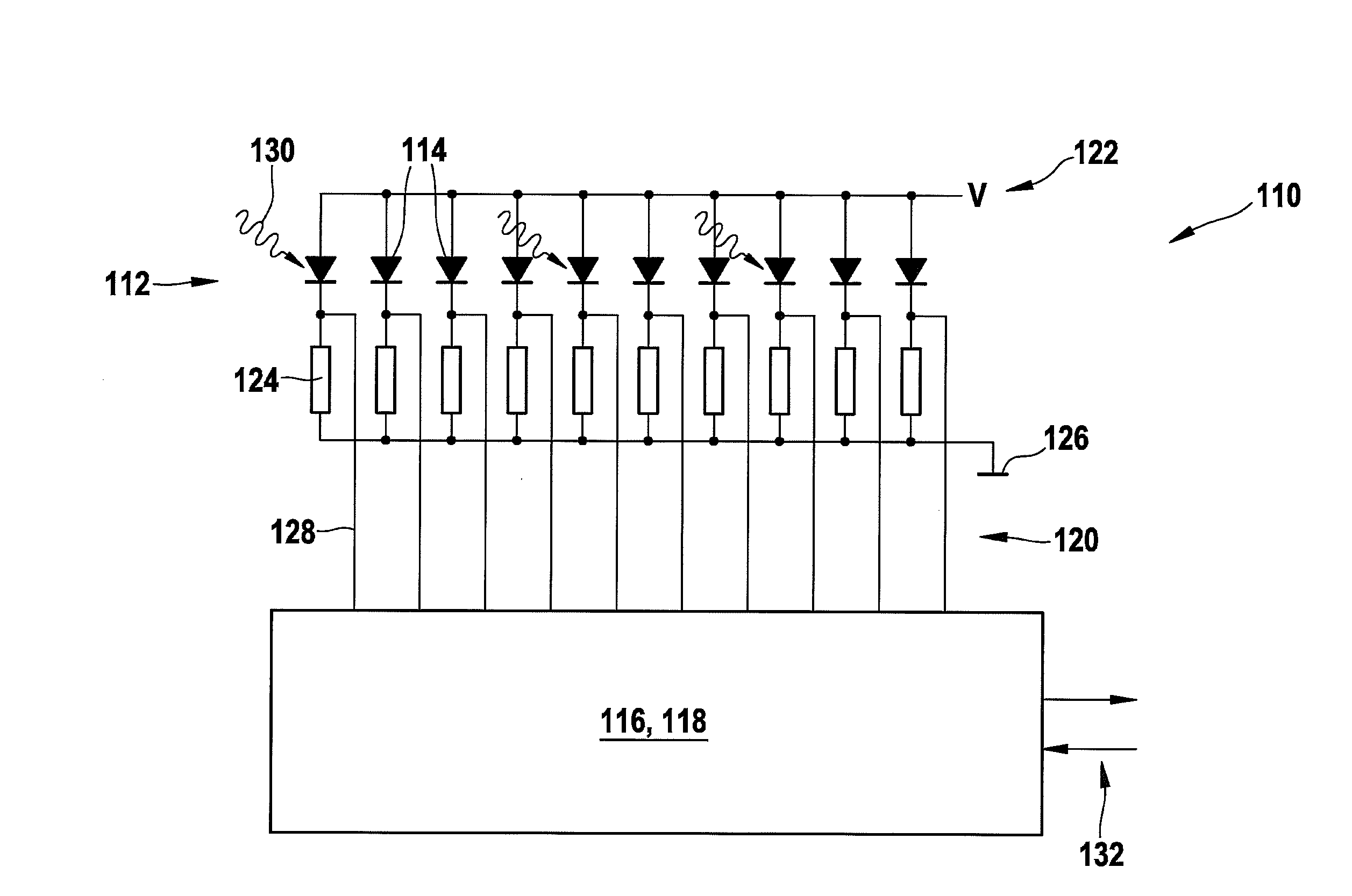 Apparatus for the detection of light in a scanning microscope