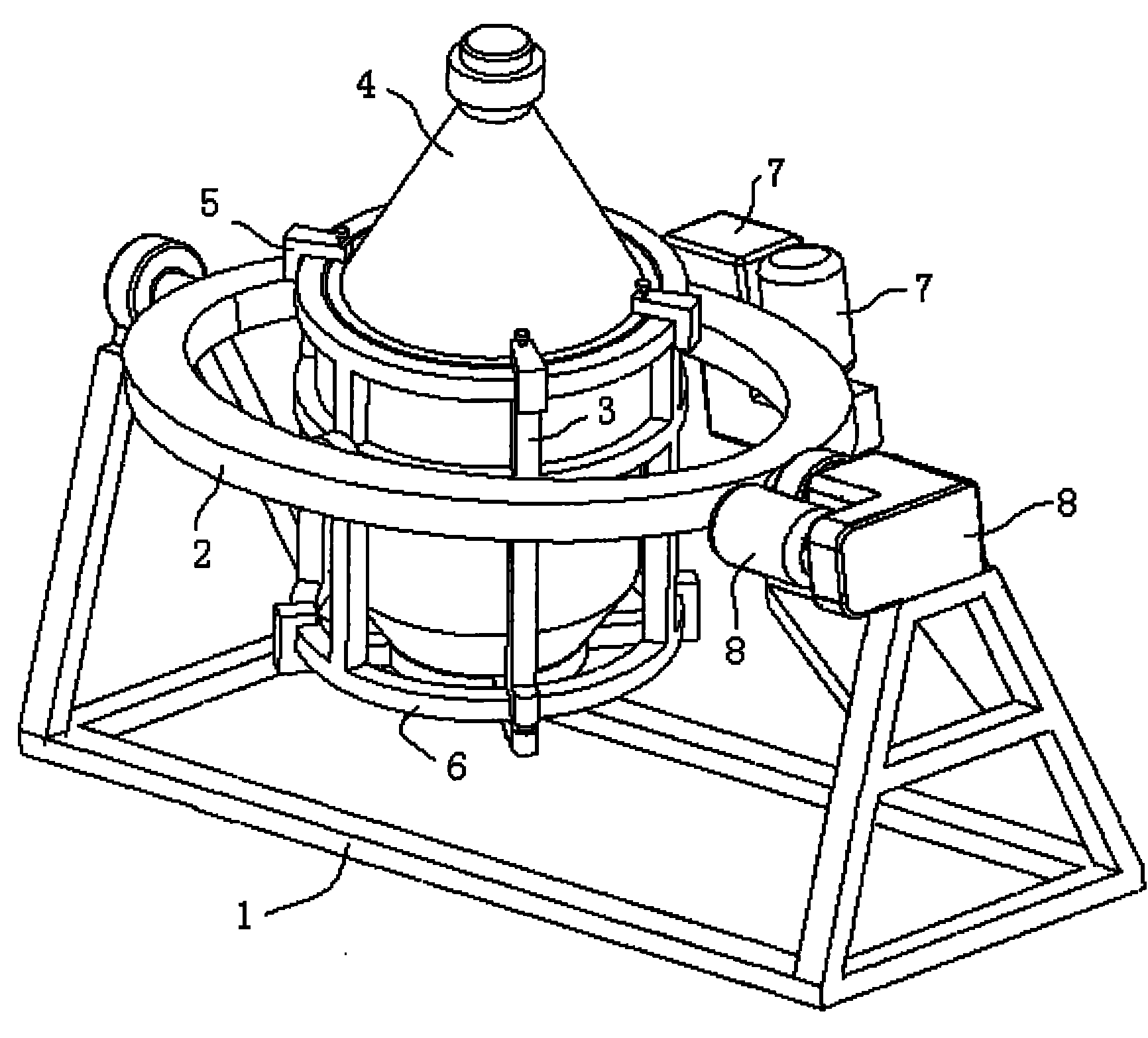 Three-dimensional mixer and three-dimensional mixing method