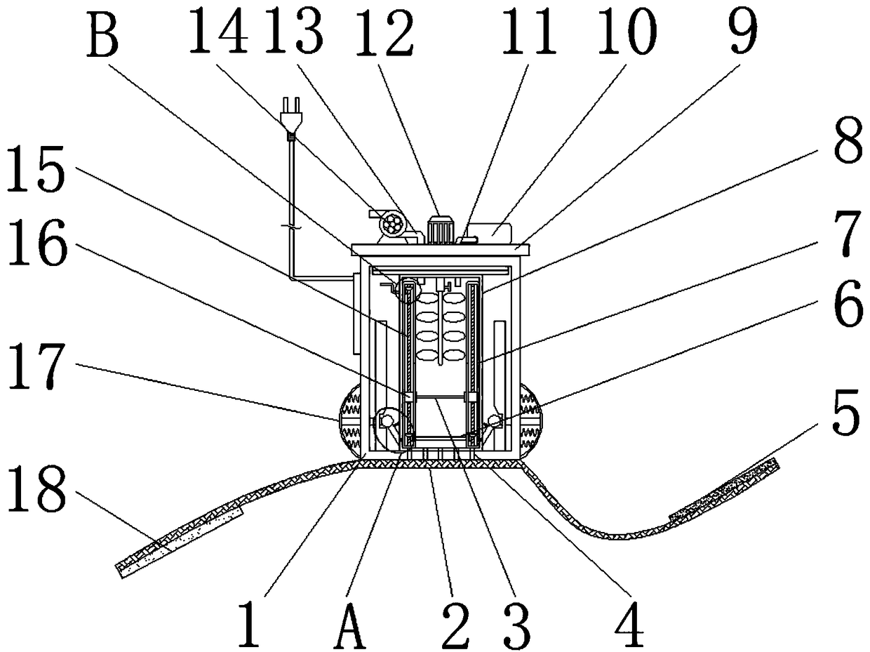 Moxibustion device capable of improving utilization rate of folium artemisiae argyi