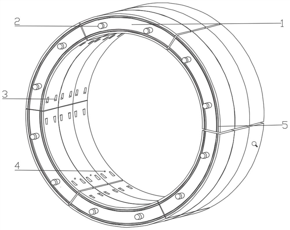 A tunnel lining segment ring and its construction method, and tunnel lining