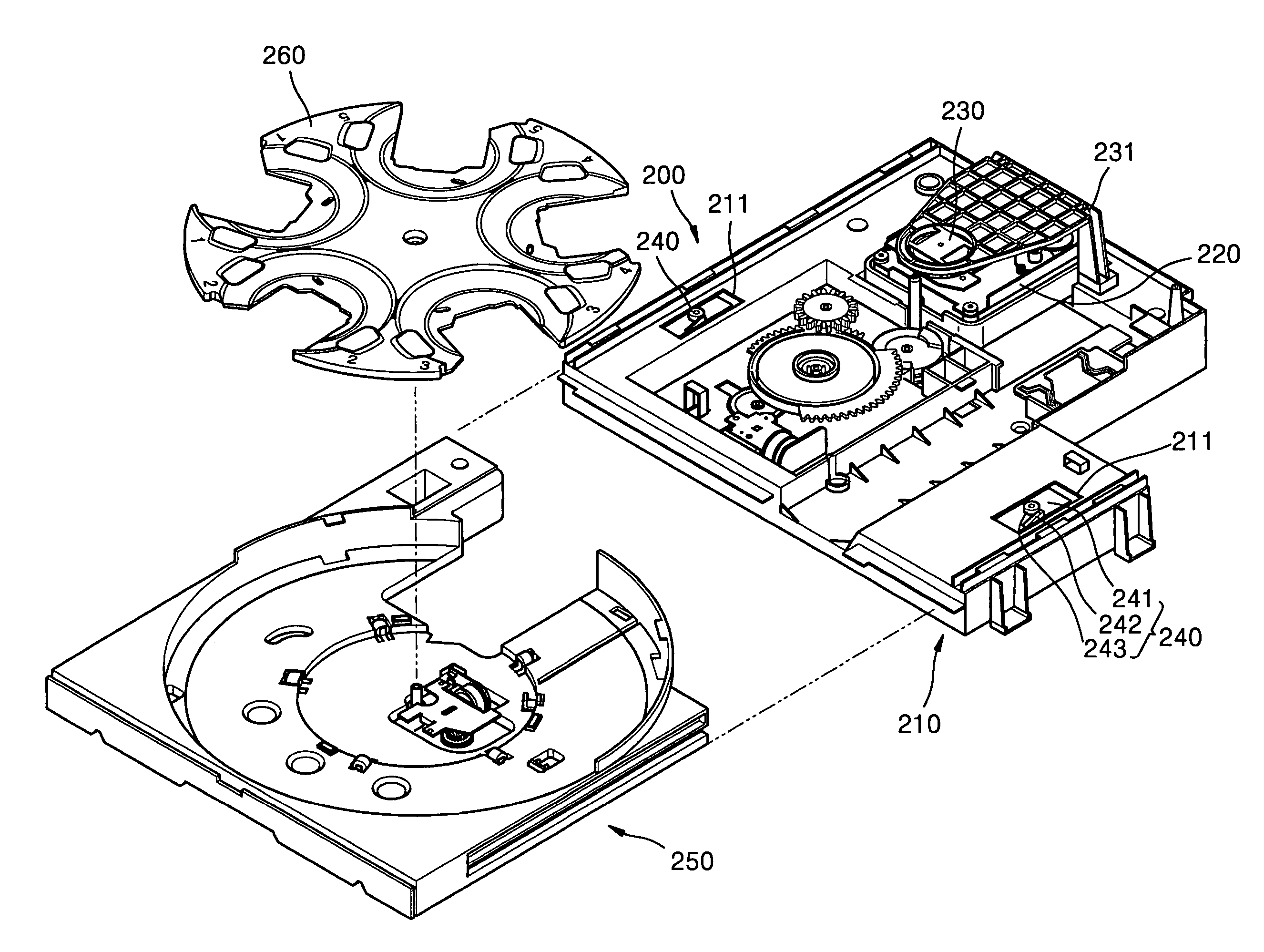 Optical disc changer