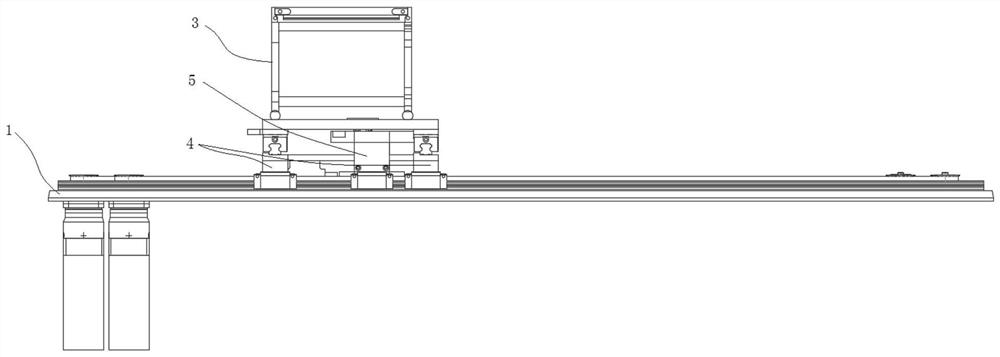 Material tray moving device