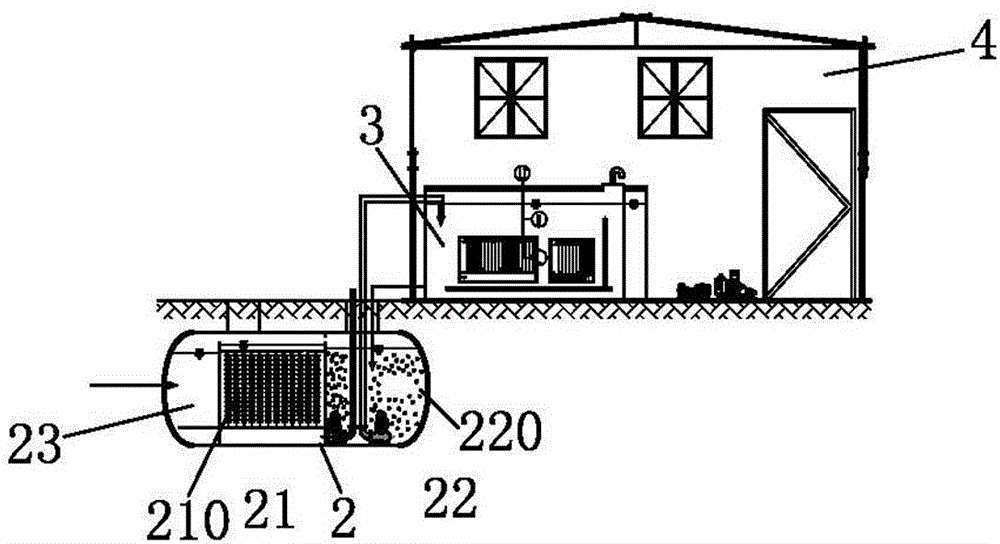 Combined type intelligent film technique sewage treatment equipment and process