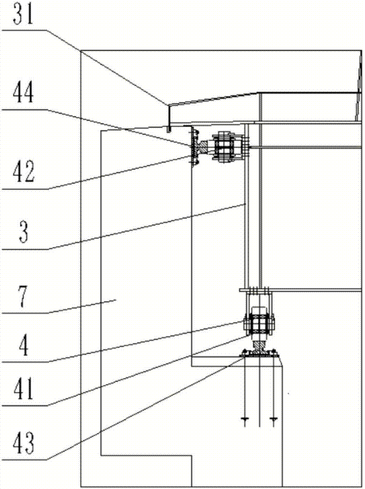 Material piling and taking machine