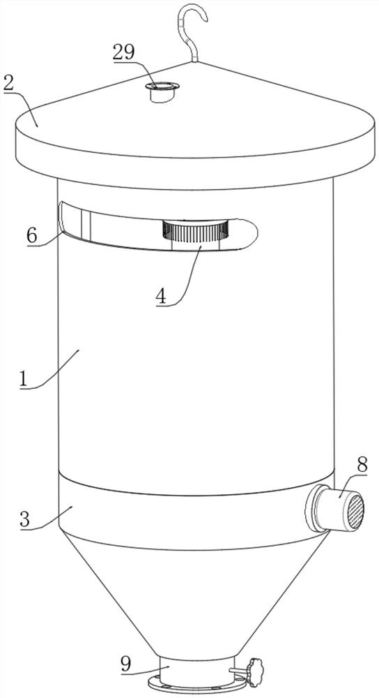 Trapping and killing device applied to citrus diseases and pests and using method of trapping and killing device