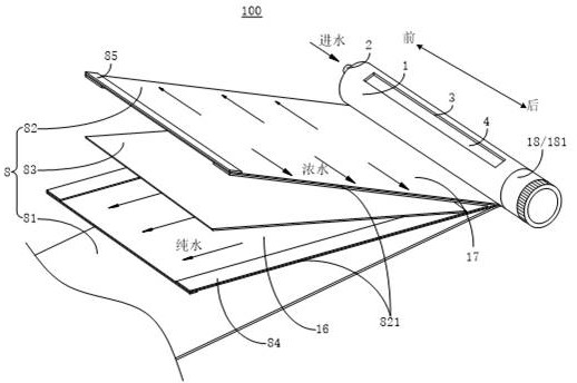 Reverse osmosis membrane element and purification system