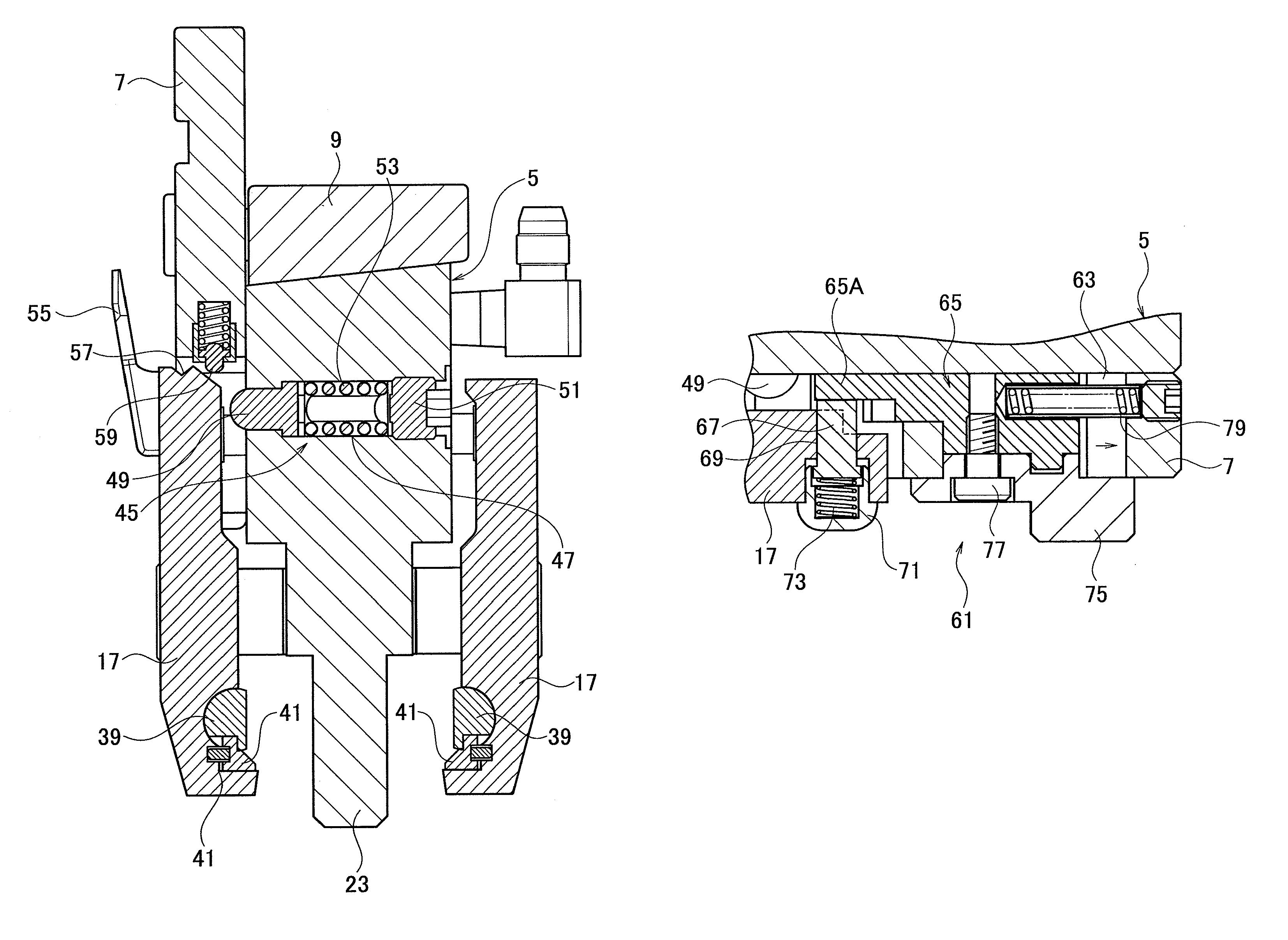 Upper tool holder for press brake