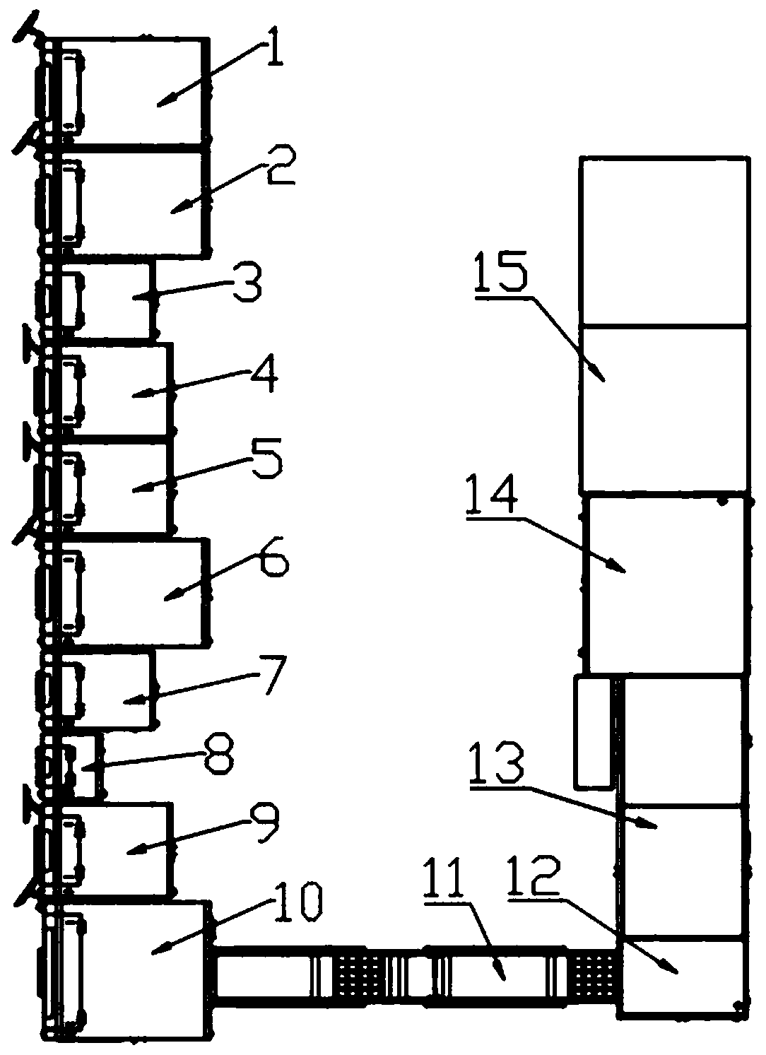 Aging device for automatic radar production line