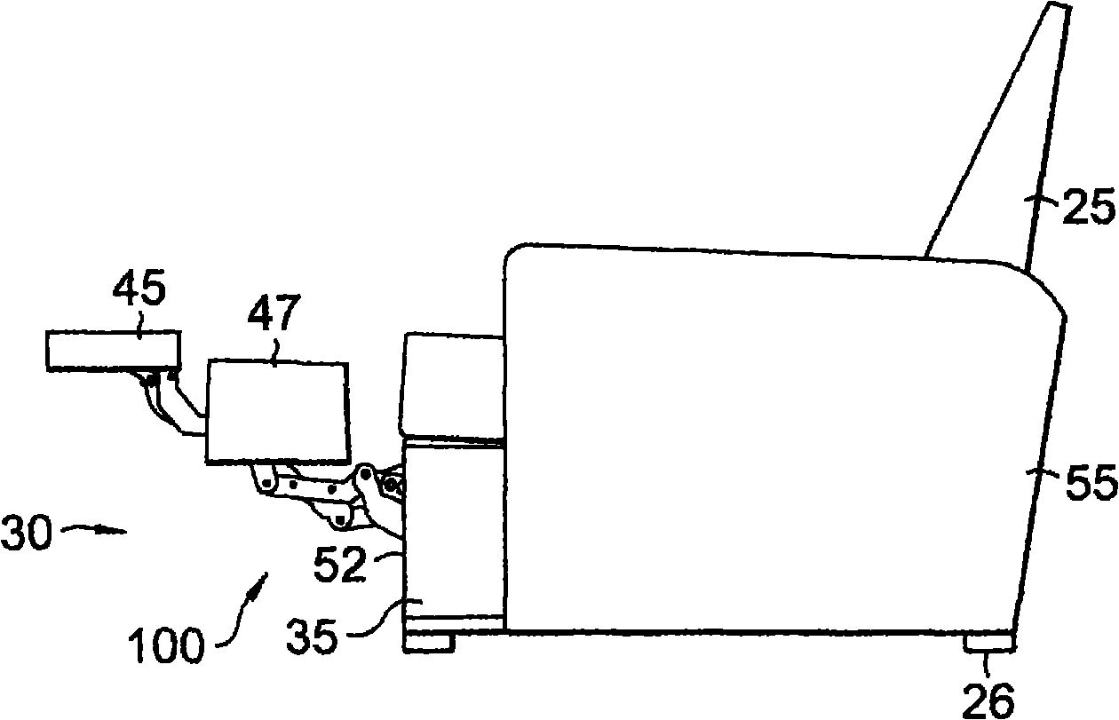 Powered rocker recliner linkage mechanism