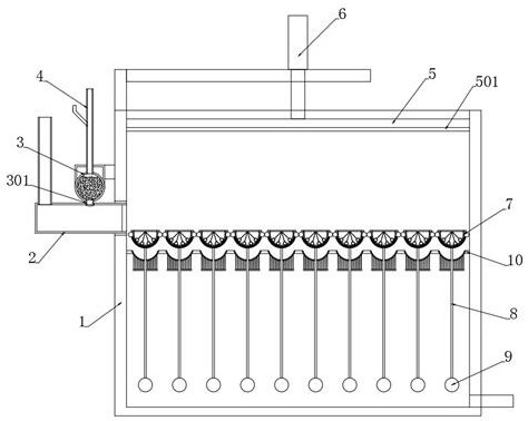 Greasy dirt flocculation deoiling device for industrial sewage