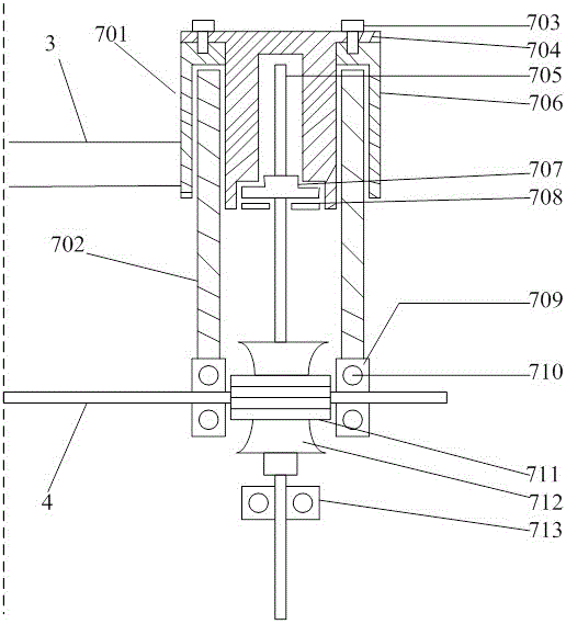 Quick passage obstacle carrying trolley