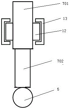 Quick passage obstacle carrying trolley