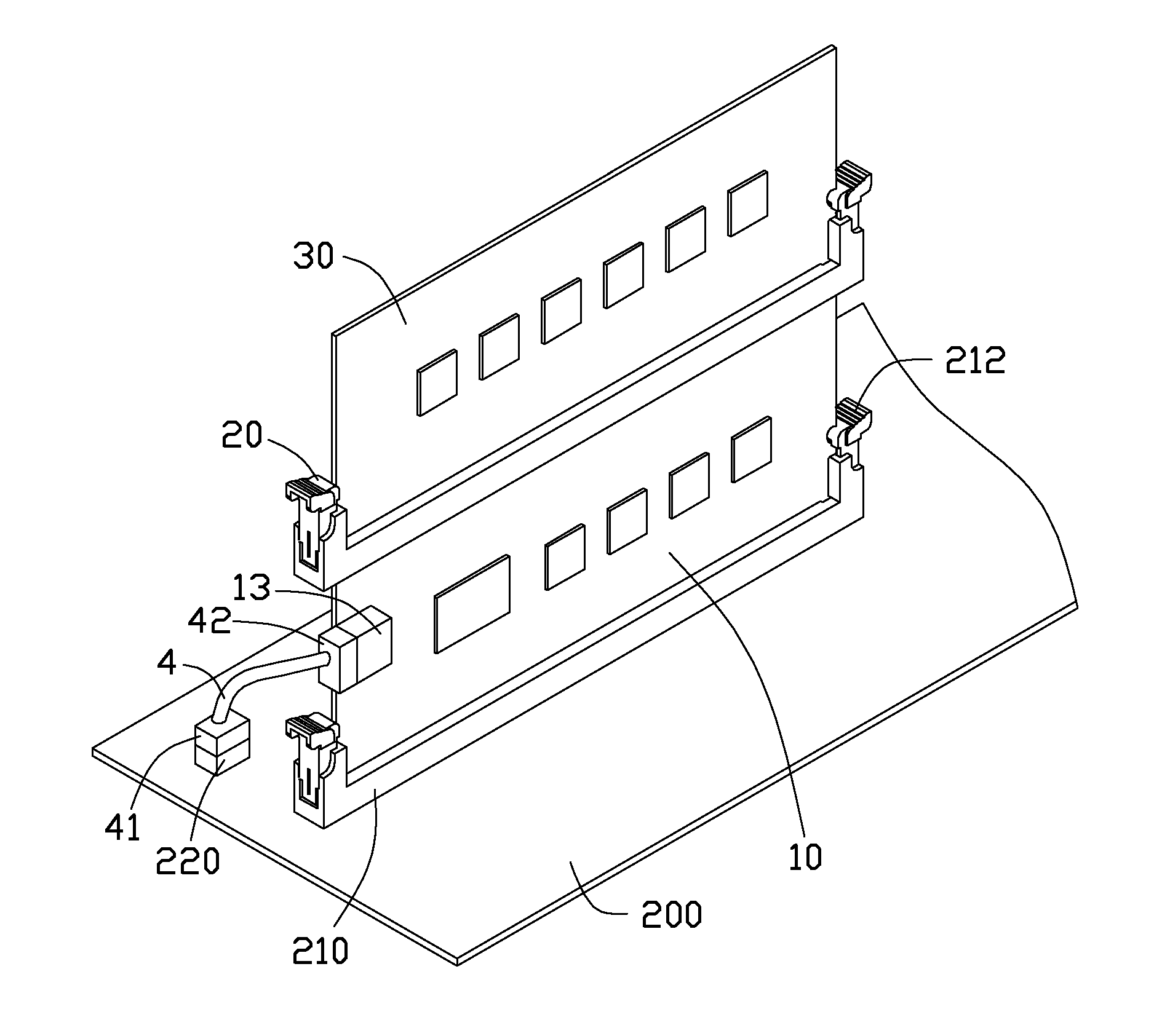 Serial advanced technology attachment dual in-line memory module assembly