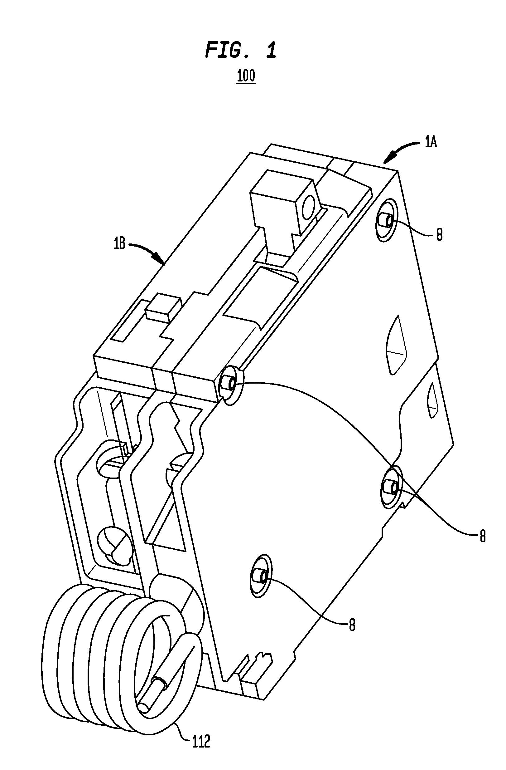 Circuit breaker with electronic sensing and de-latch activation