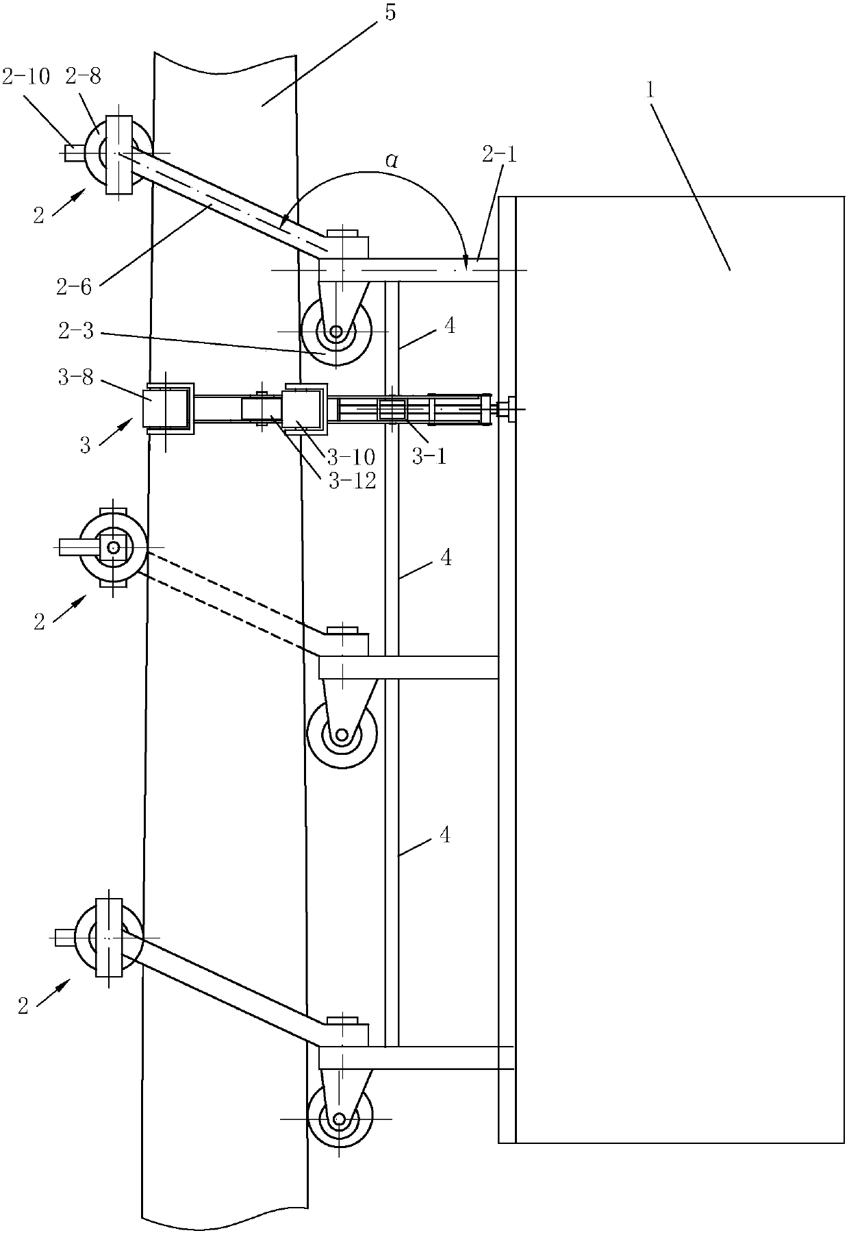 Concrete pole climbing maintenance platform