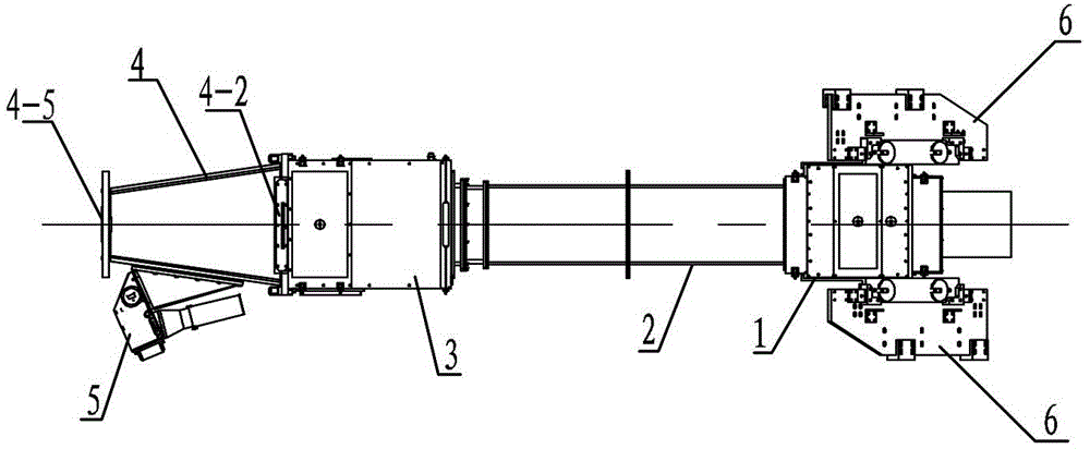 Open-type high-flux big-caliber optical focusing and frequency conversion device