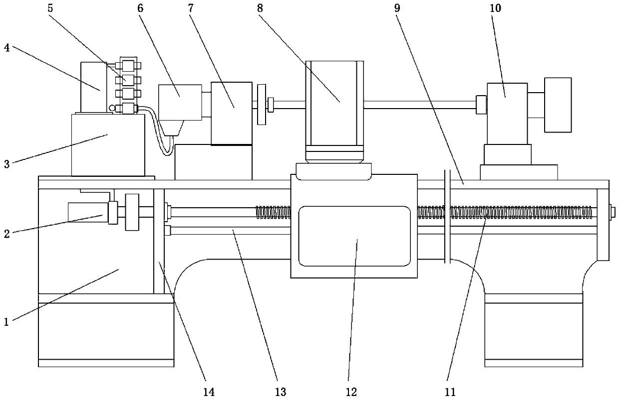 High-flux tube surface longitudinal groove machining device