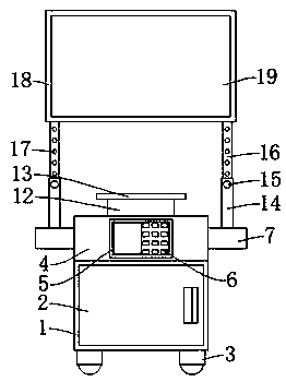 Practical training device for large electromechanical equipment maintenance teaching