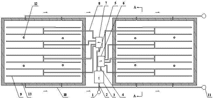 Scattered sewage subsurface infiltration ecological processing system