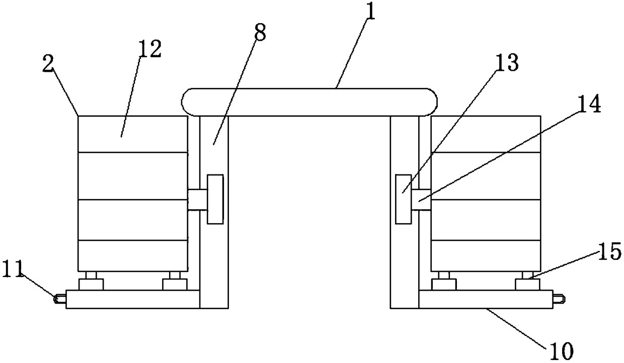 Motorbike goods rack facilitating package delivery