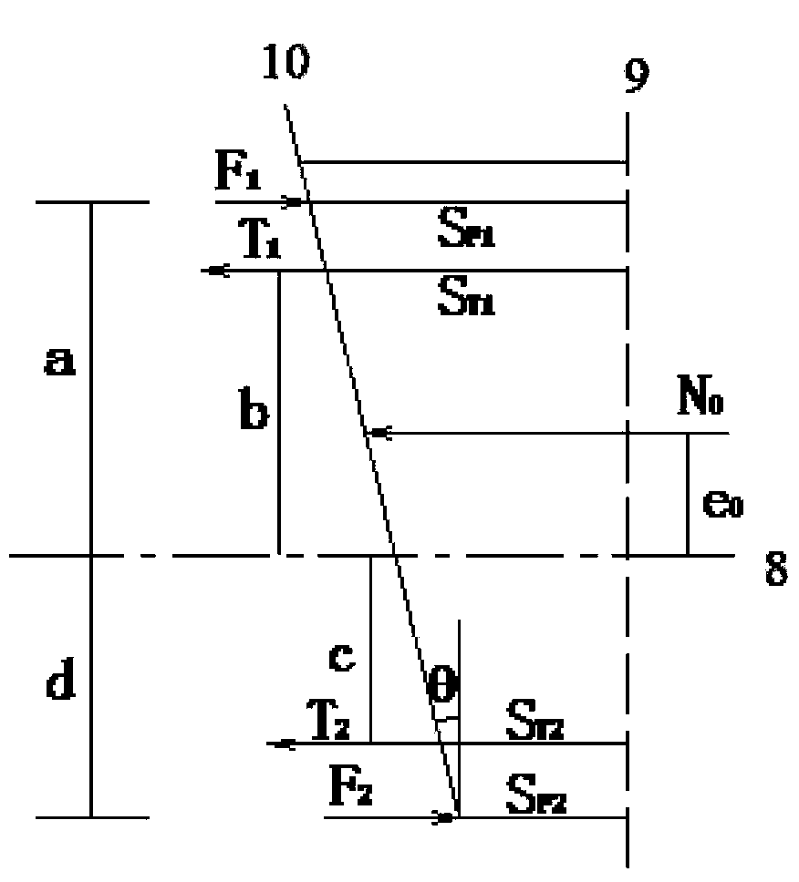 Method for measuring flexural rigidity of immersed tube tunnel joint