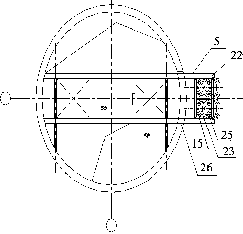 Heat absorption tower drum external suspension type molten salt pipeline system and molten salt pipeline suspension method