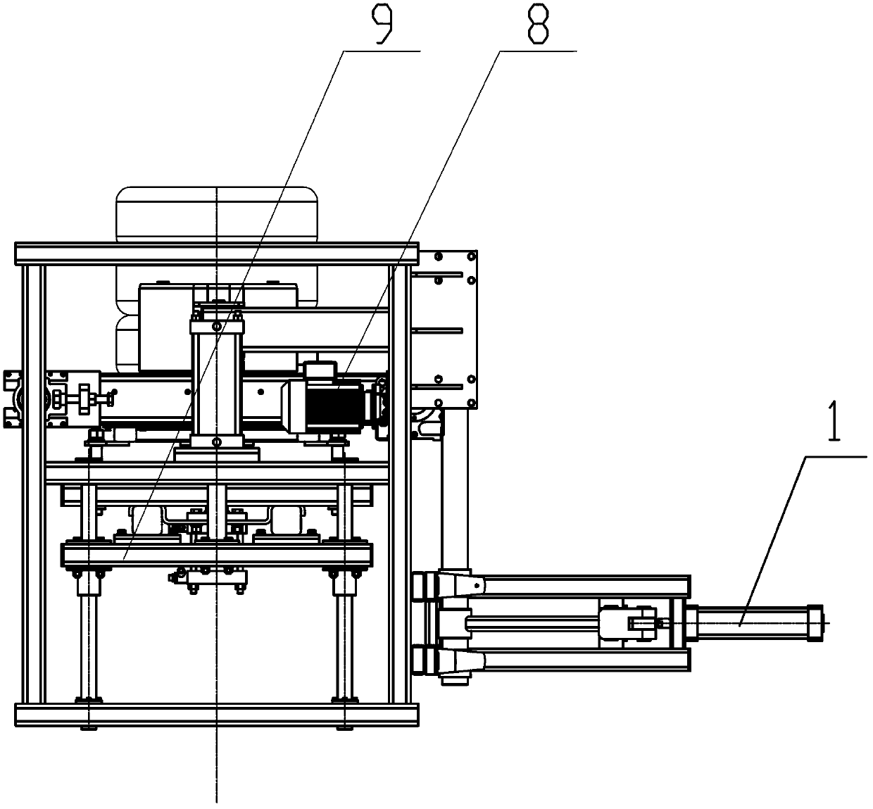 Tire dismantling and stacking dual purpose machine