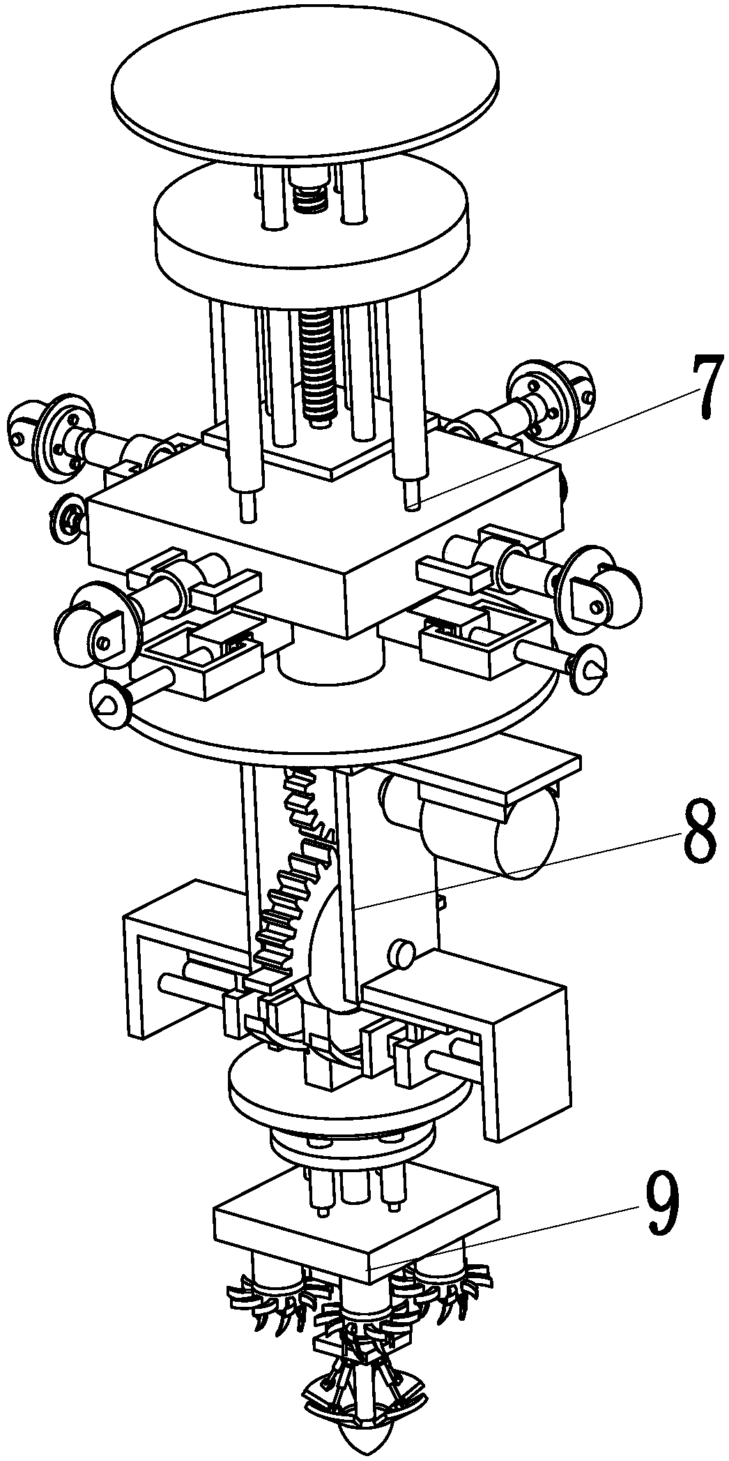 An integrated machine for intelligent decontamination of recycled asphalt concrete highway sewers