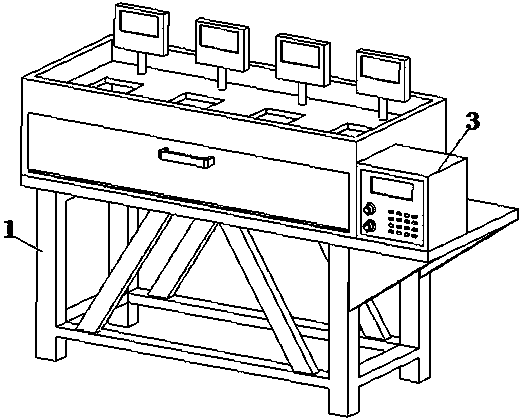 Quantitative display device of food nutrition