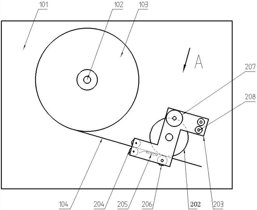 Pole tab smoothing follow-up mechanism and lithium battery winding machine