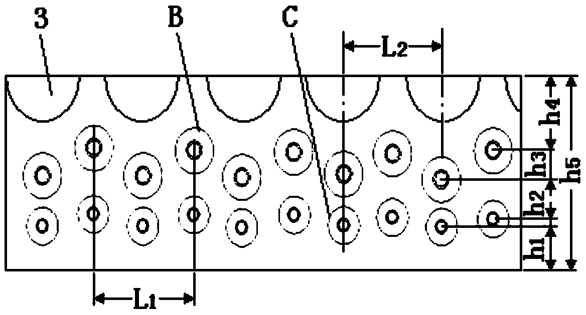 A snow tire groove with a bionic non-smooth pattern