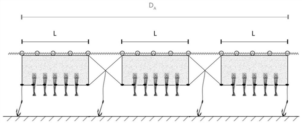 Method for extracting effective net distribution length of acete chinensis net based on ship position data