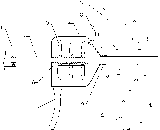 Guide dust-eliminating device for drill hole