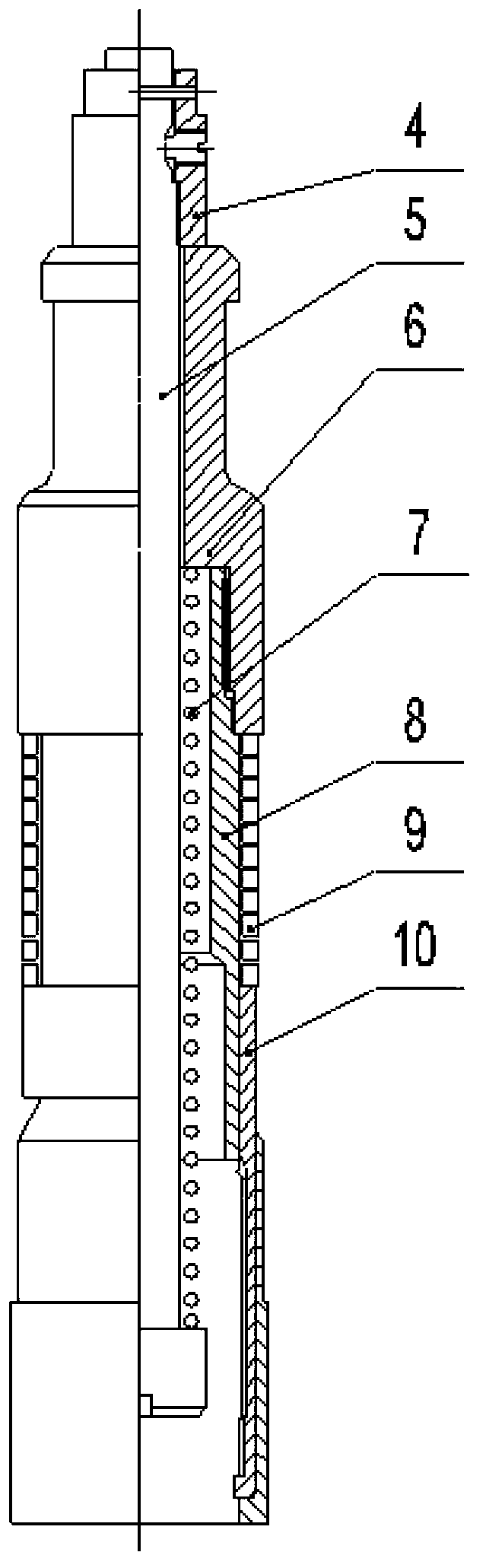 Fishing tool for natural gas extraction downhole throttle device and operation method of fishing tool