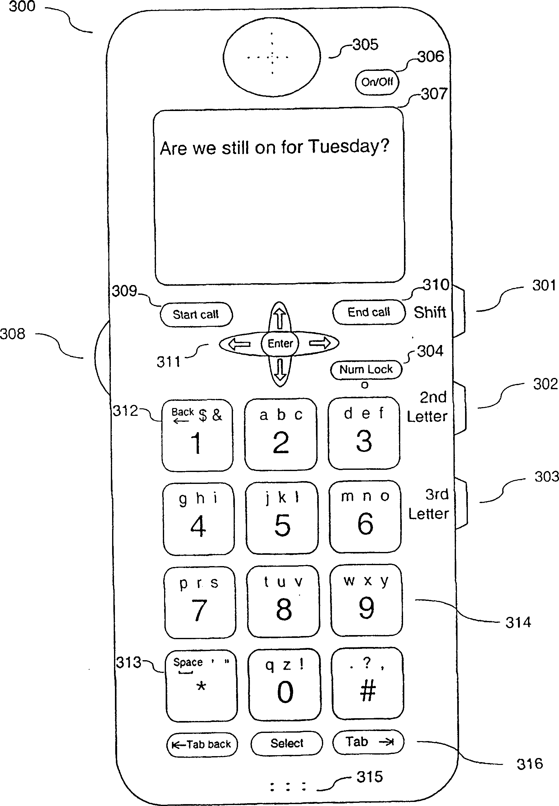 Hand-held device that supports fast text typing