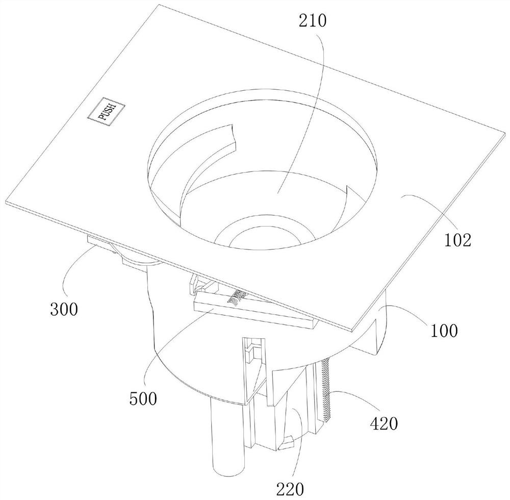 Car press type cup holder and car