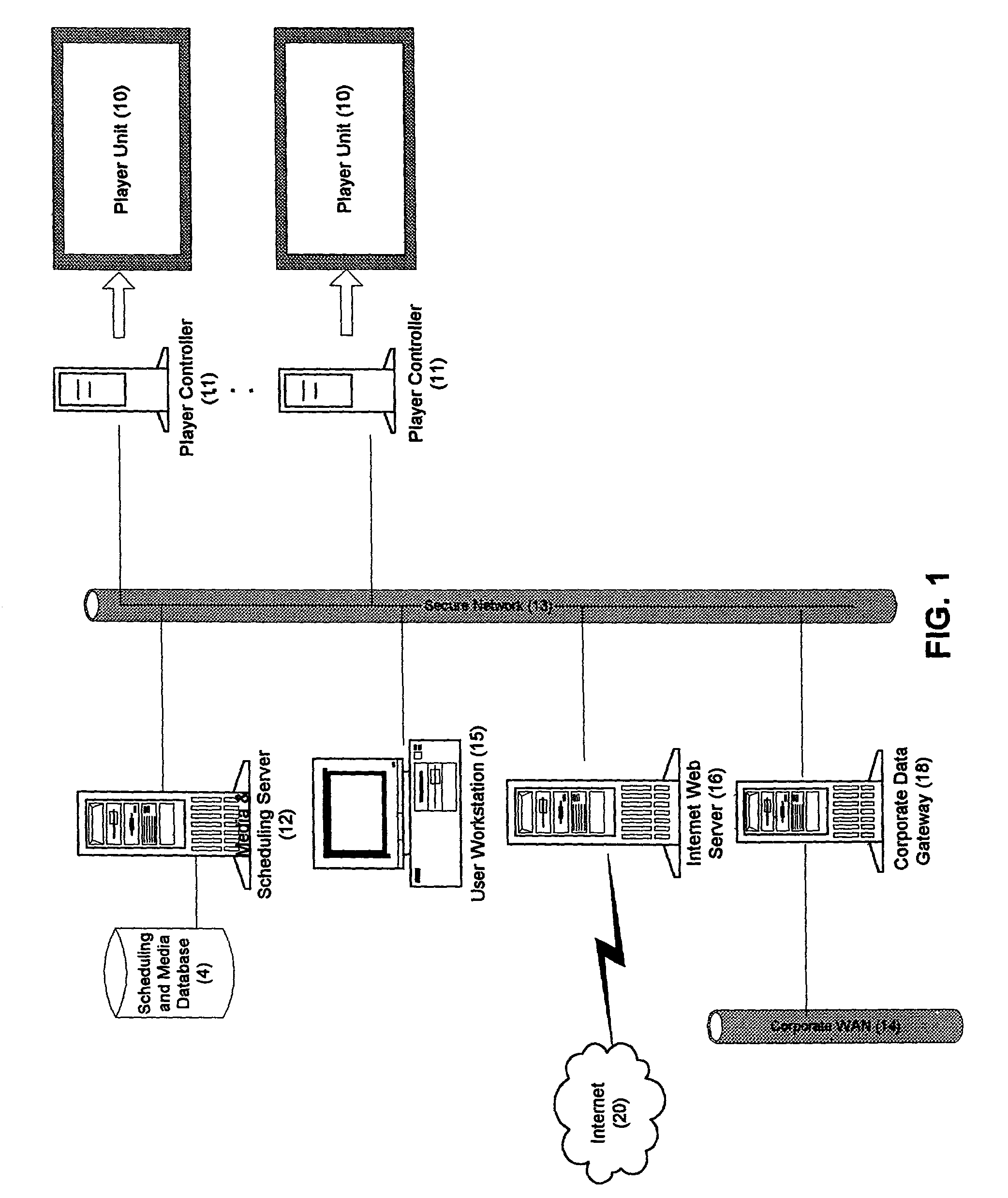 Method and system for electronically distributing, displaying and controlling advertising and other communicative media