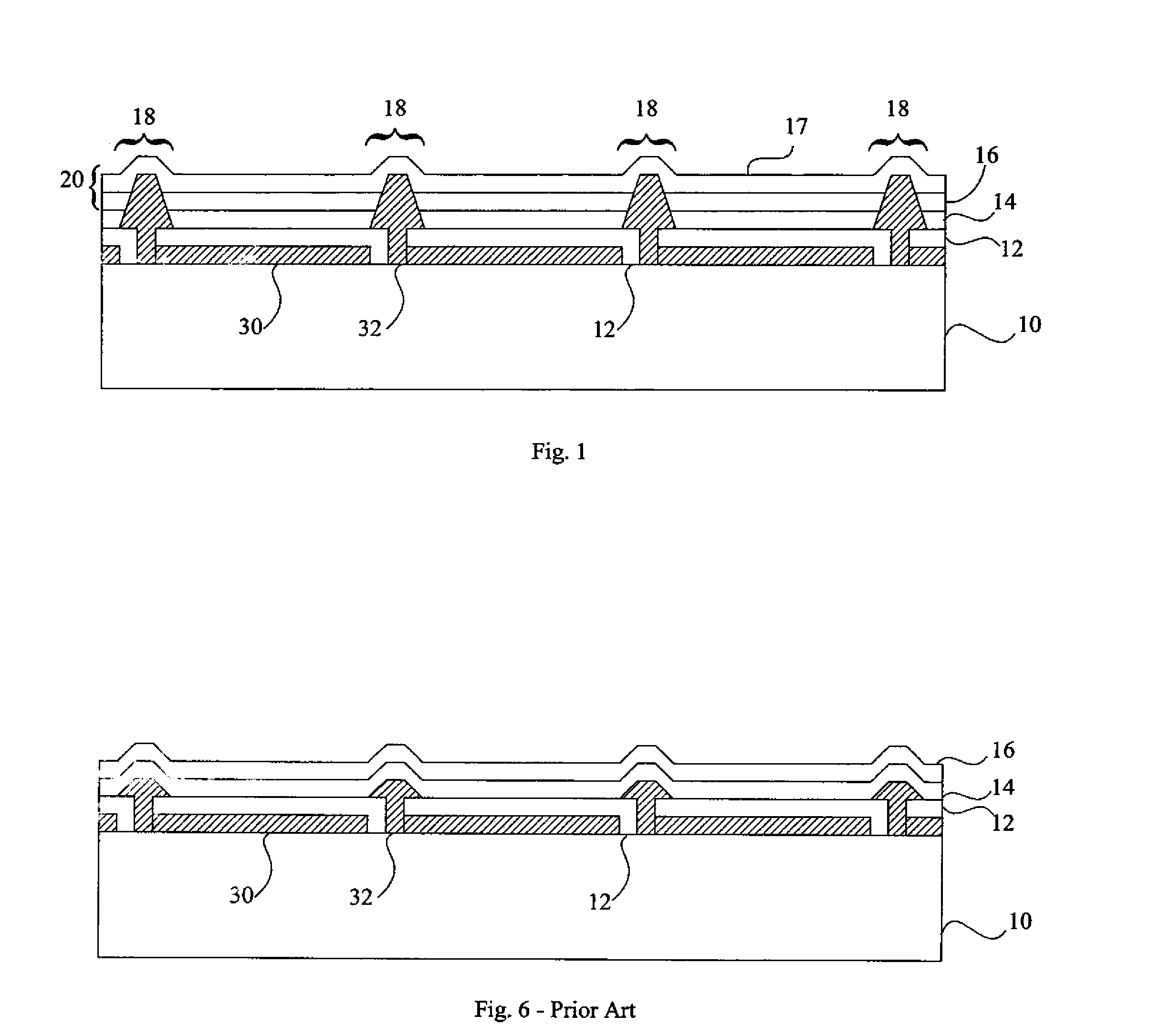 LED device having improved power distribution