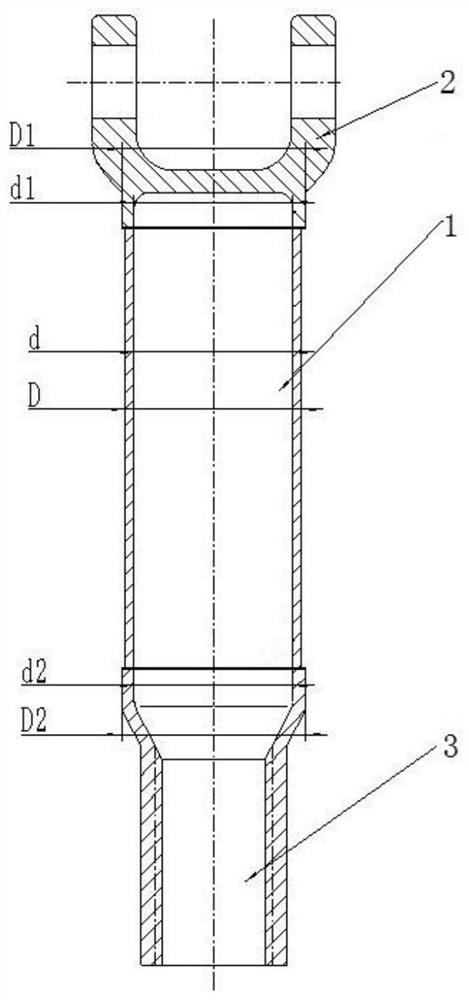 A kind of friction welding aluminum alloy transmission shaft and its processing method